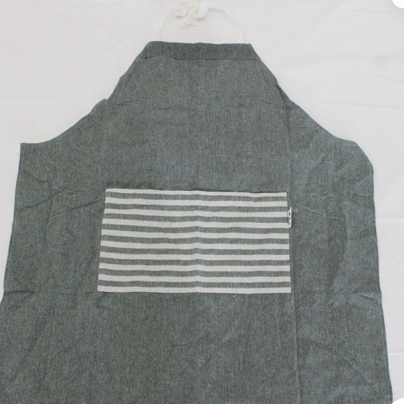 NWT, Sembla Handwoven Cotton Striped Tie Cooking Apron, One Size - Picture 2 of 4